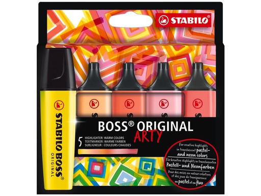 [90250488 1353118] STABILO Textmarker Boss Original Arty 5er Etui