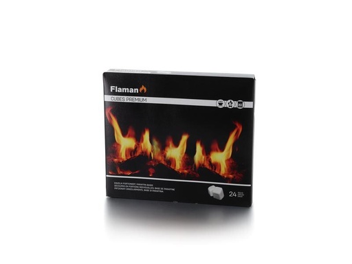 [90250512 1438697] Flaman Grillanzünder Cubes Premium, 25 Stück