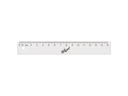 Büroline Lineal Massstab 15 cm Transparent