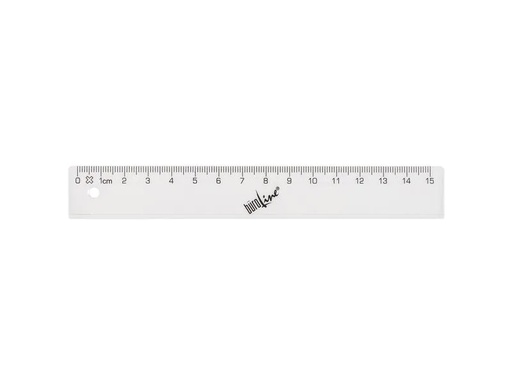 [90250543 1400754] Büroline Lineal Massstab 15 cm Transparent