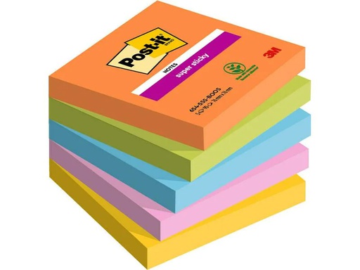 [90250546 1420611] Post-it Notizzettel Super Sticky Boost Collection 7.6 x 7.6 cm