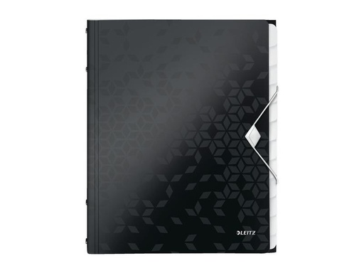 [90250571 1392463] Leitz Ordnungsmappe WOW 12-teilig, Schwarz