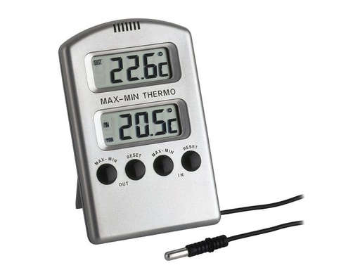 [90250591 1423048] TFA Dostmann Thermometer Digital, Silber / Metallic