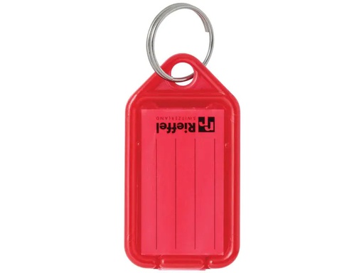 [90250677 1404356] Robert Rieffel Schlüsselanhänger KeyTag 100 Stück, Rot