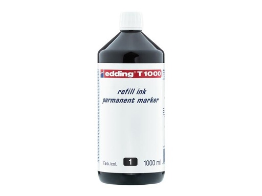 [90250753 1399366] edding Tusche T-25 / T-100 / T-1000 1000 ml, Schwarz