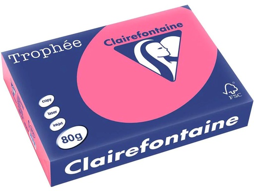[90250754 1400018] Clairefontaine Kopierpapier Trophée Colored Copy FSC A4, Pink, 80 g/m²