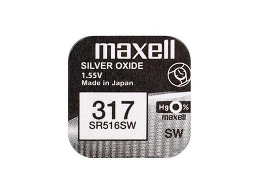[90043956 920139] Maxell Europe LTD. Knopfzelle SR516SW 10 Stück