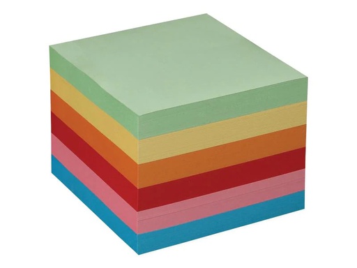 [90250787 1400748] Büroline Notizzettel 90 x 90 mm Farbig, blanko, 700 Blatt