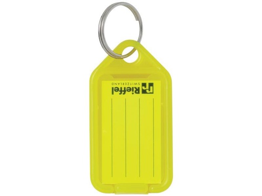 [90250800 1404353] Robert Rieffel Schlüsselanhänger KeyTag 100 Stück, Gelb