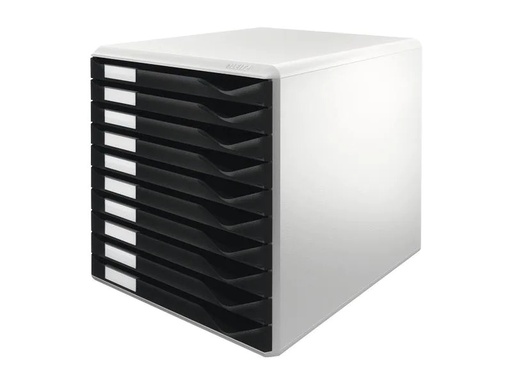 [90250834 1392545] Leitz Schubladenbox Formular-Set 10 Schubladen, Schwarz