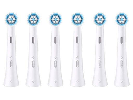 [90250877 1428684] Oral-B Zahnbürstenkopf iO Sanfte Reinigung, Weiss, 6 Stück