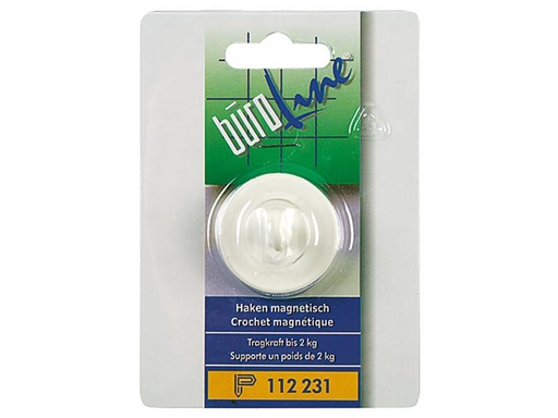[90250905 1400795] Büroline Hakenmagnet 2 kg Weiss