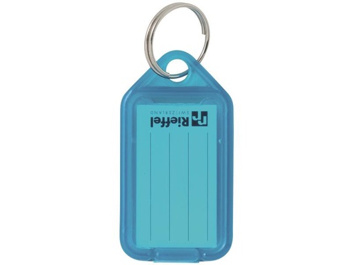 [90250931 1404352] Robert Rieffel Schlüsselanhänger KeyTag 100 Stück, Blau