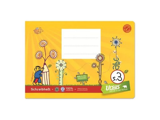 [90250976 1406244] Formati S.3 A5 quer, Liniert, Gelb