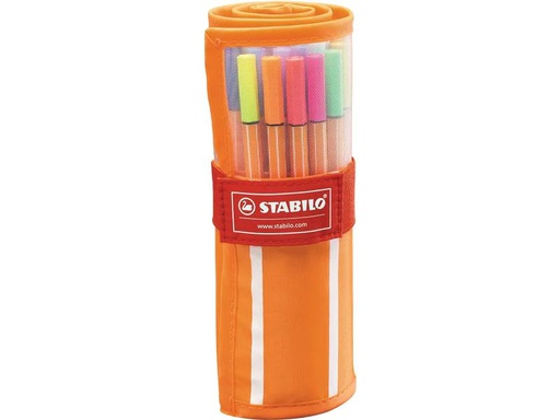 [90250999 1405372] STABILO Fineliner point 88, 25 + 5 Rollerset