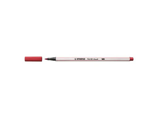 [90251041 1405404] STABILO Fasermaler Pen 68 brush Dunkelrot