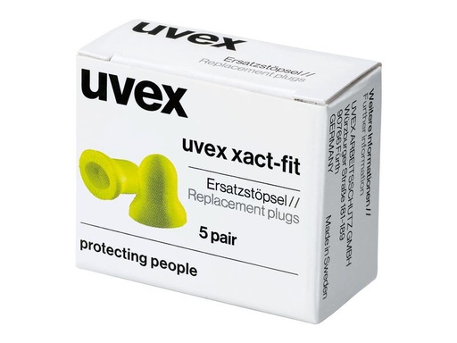 [90251047 1390332] uvex Ersatzstöpsel zu xact-fit 5 Paar
