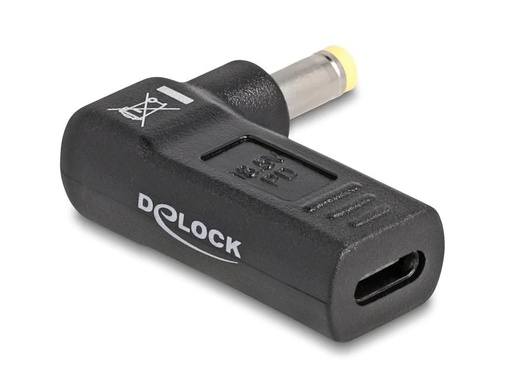 [90251065 1435560] Delock Adapter USB-C zu HP 4.8 x 1.7 mm 90° gewinkelt