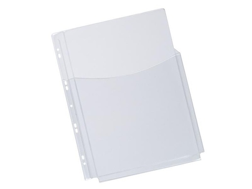 [90251071 1394142] CONNECT Zeigetasche mit Falz Transparent, 5 Stück