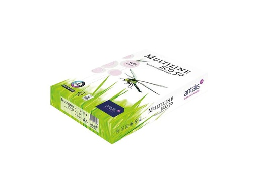 [90251082 1408647] Antalis Kopierpapier Multiline Eco 50 A5, Weiss, 80 g/m²,1000 Blatt