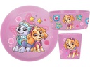 Koziol Kindergeschirrset Connect Paw Patrol, 3-teilig, Rosa