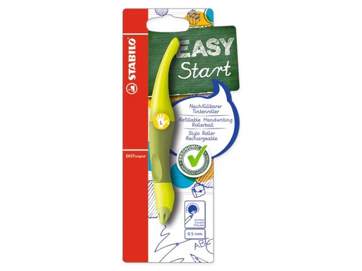 [90251170 1405375] STABILO Rollerball Easy Start 0.5 mm, Grün