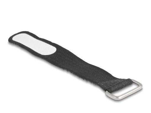 [90251173 1435577] Delock Klettkabelbinder Schwarz 127 mm x 20 mm 5 Stück