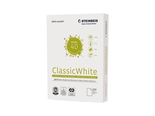 [90251184 1403677] steinbeis Kopierpapier ClassicWhite A4, Weiss, 80 g/m², 500 Blatt