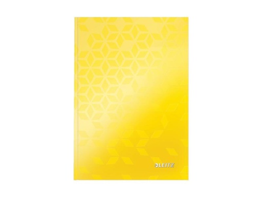 [90251195 1392478] Leitz Notizbuch WOW A5, Kariert, Gelb