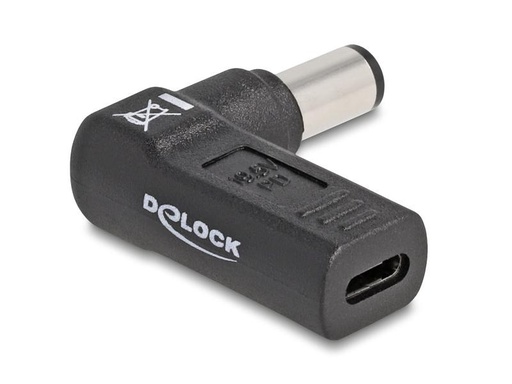 [90251199 1435561] Delock Adapter USB-C zu HP 7.4 x 5.0 mm 90° gewinkelt