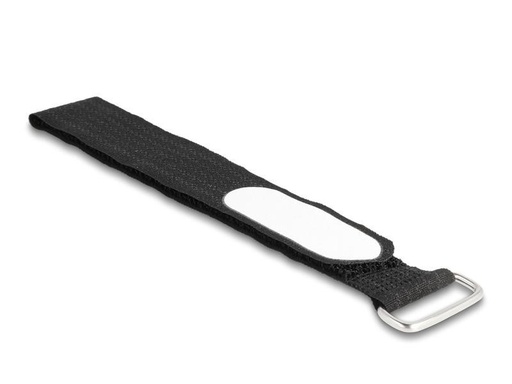 [90251209 1435579] Delock Klettkabelbinder Schwarz 305 mm x 25 mm 5 Stück