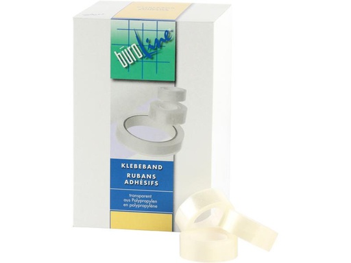 [90251216 1400777] Büroline Klebeband 19 mm Transparent, 24 Stück