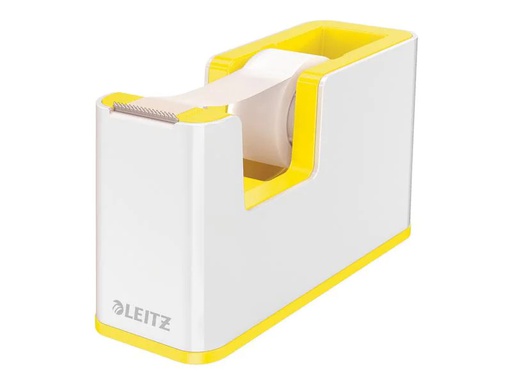 [90251222 1392378] Leitz Tischabroller Duo Colour Weiss/Gelb