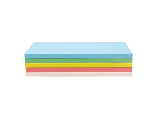 [90251234 1401269] Magnetoplan Moderationskarten 9.5 cm x 20.5 cm 5-farbig, 250 Stück