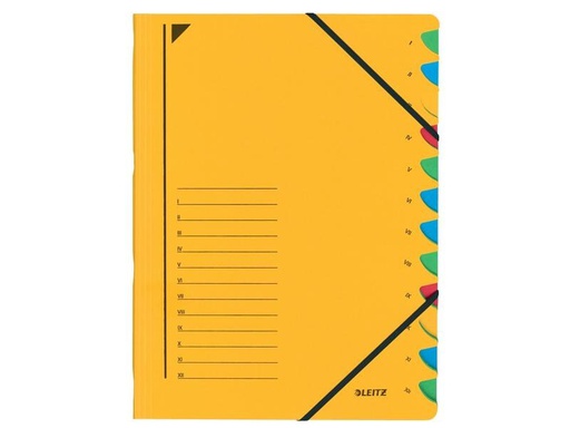 [90251266 1392422] Leitz Ordnungsmappe 12-teilig, Gelb