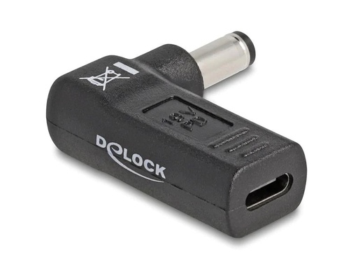 [90251286 1435556] Delock Adapter USB-C zu 5.5 x 2.1 mm 90° gewinkelt