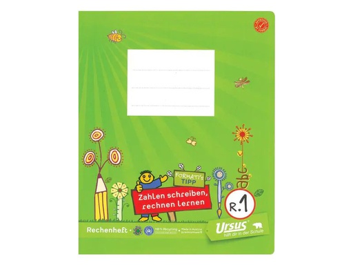[90251305 1406246] Formati R.1 19.5 x 24 cm, Kariert, Grün