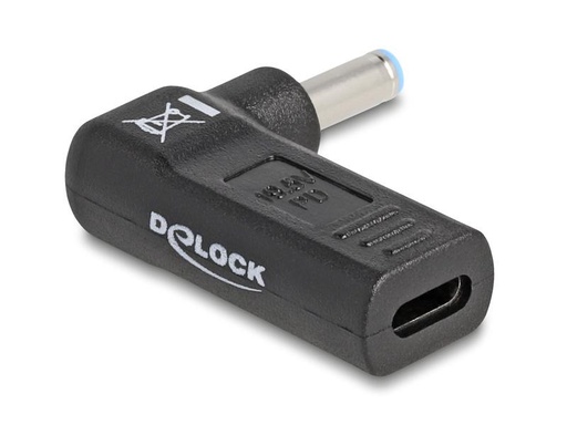 [90251322 1435555] Delock Adapter USB-C zu HP 4.5 x 3.0 mm 90° gewinkelt
