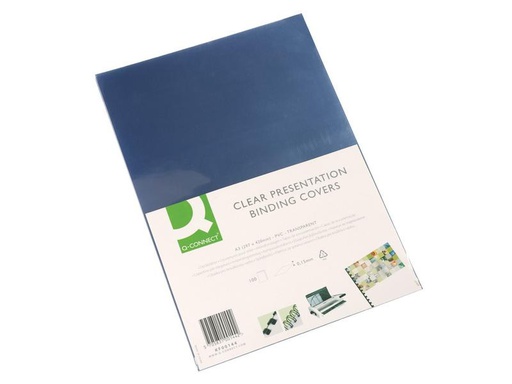 [90251333 1394158] CONNECT Einbanddeckel A3 100 Stück, Transparent