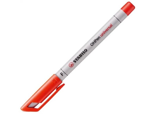 [90251352 1429494] STABILO Folienstift OHPen Universal F, 0.7 mm, Rot