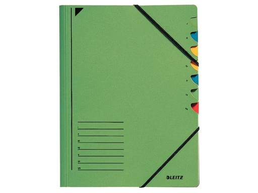 [90251382 1392421] Leitz Ordnungsmappe 7-teilig, Grün