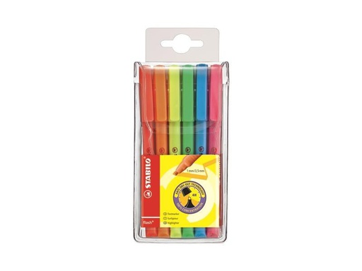 [90251570 1405263] STABILO Textmarker Flash 6er Etui