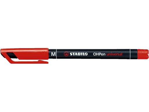 [90251602 1429504] STABILO Folienstift OHPen universal M permanent, Rot