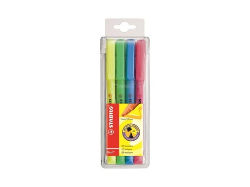 [90251623 1405259] STABILO Textmarker Flash 4er Etui