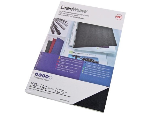 [90251658 1396816] GBC Einbanddeckel Linen Weave 100 Stück, Blau