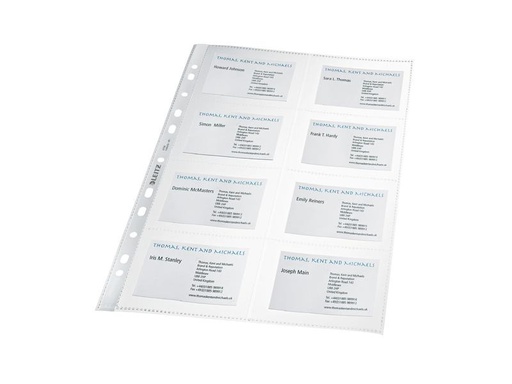 [90251699 1392465] Leitz Sichthülle für Visitenkarten Transparent, 10 Stück