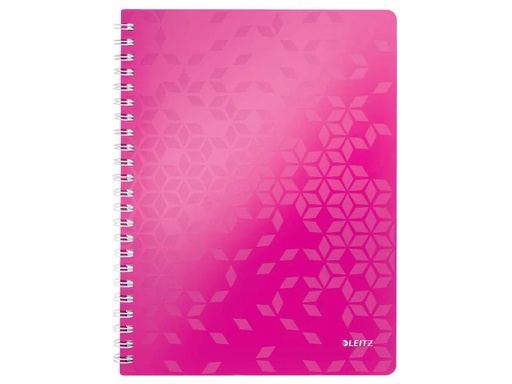 [90251722 1392480] Leitz Notizheft WOW College A4, Kariert, Pink