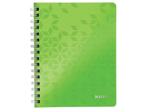 [90251819 1392491] Leitz Notizheft WOW College A5, Kariert, Grün