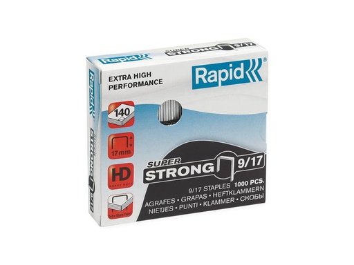 [90251884 1406112] Rapid Heftklammern Super Strong, 9/17, 1000 Stück