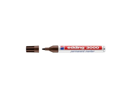 [90251888 1399358] edding Permanent-Marker 3000 Dunkelbraun